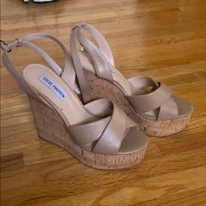 Steve madden cork wedges